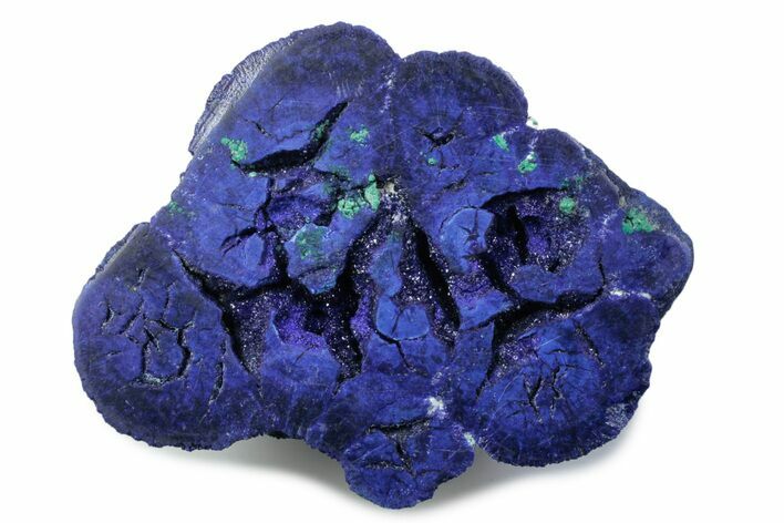 Vivid Blue Cut/Polished Azurite Nodule - Siberia #379953